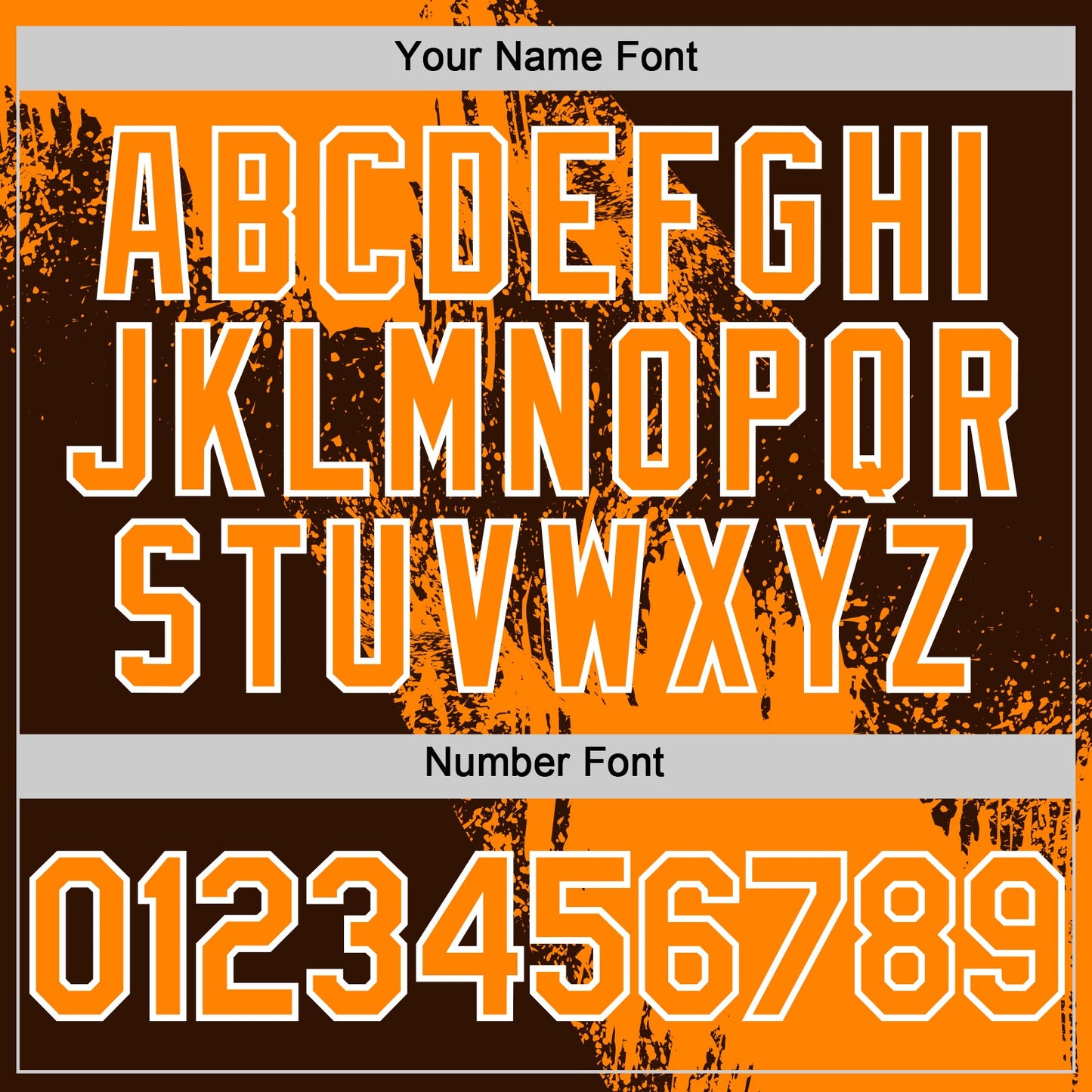 Custom Bay Orange Brown-White 3D Pattern Design Abstract Brush Stroke Authentic Baseball Jersey