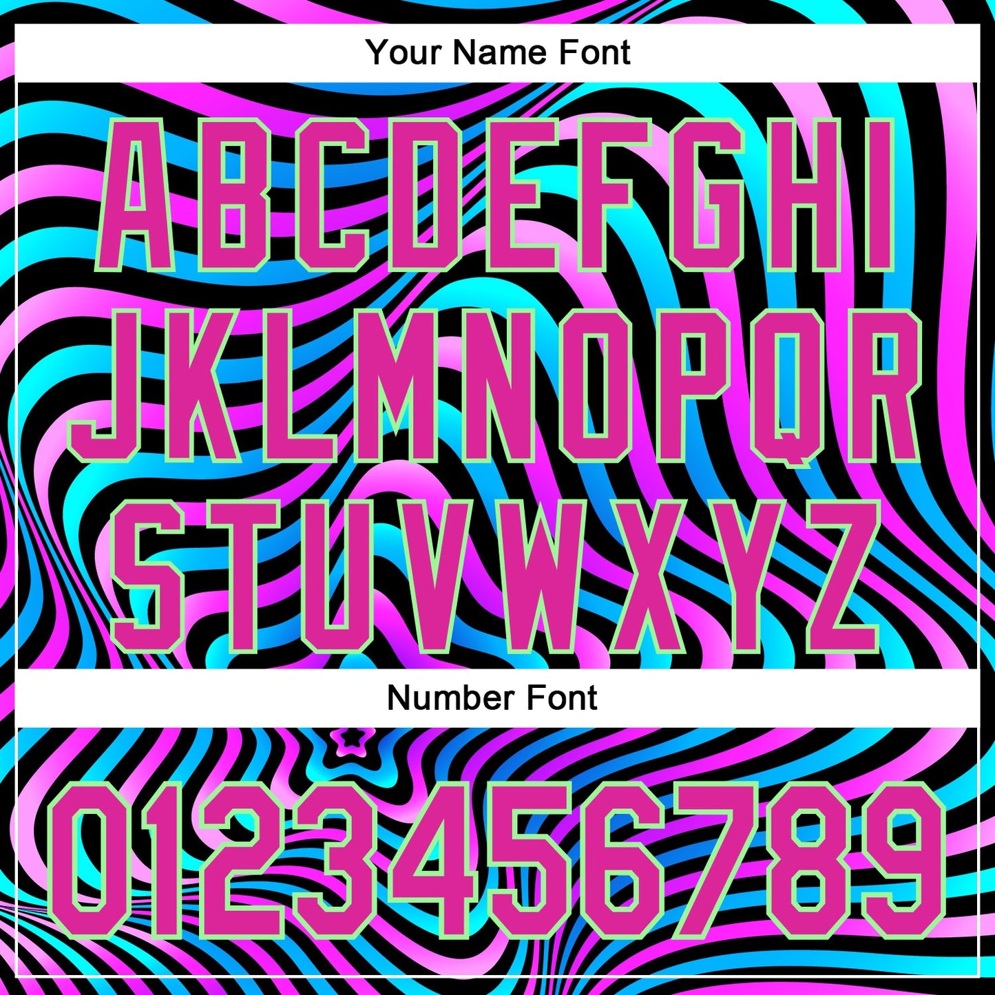 Custom Black Deep Pink-Pea Green 3D Pattern Design Rave Psychedelic Fluid Art Authentic Baseball Jersey