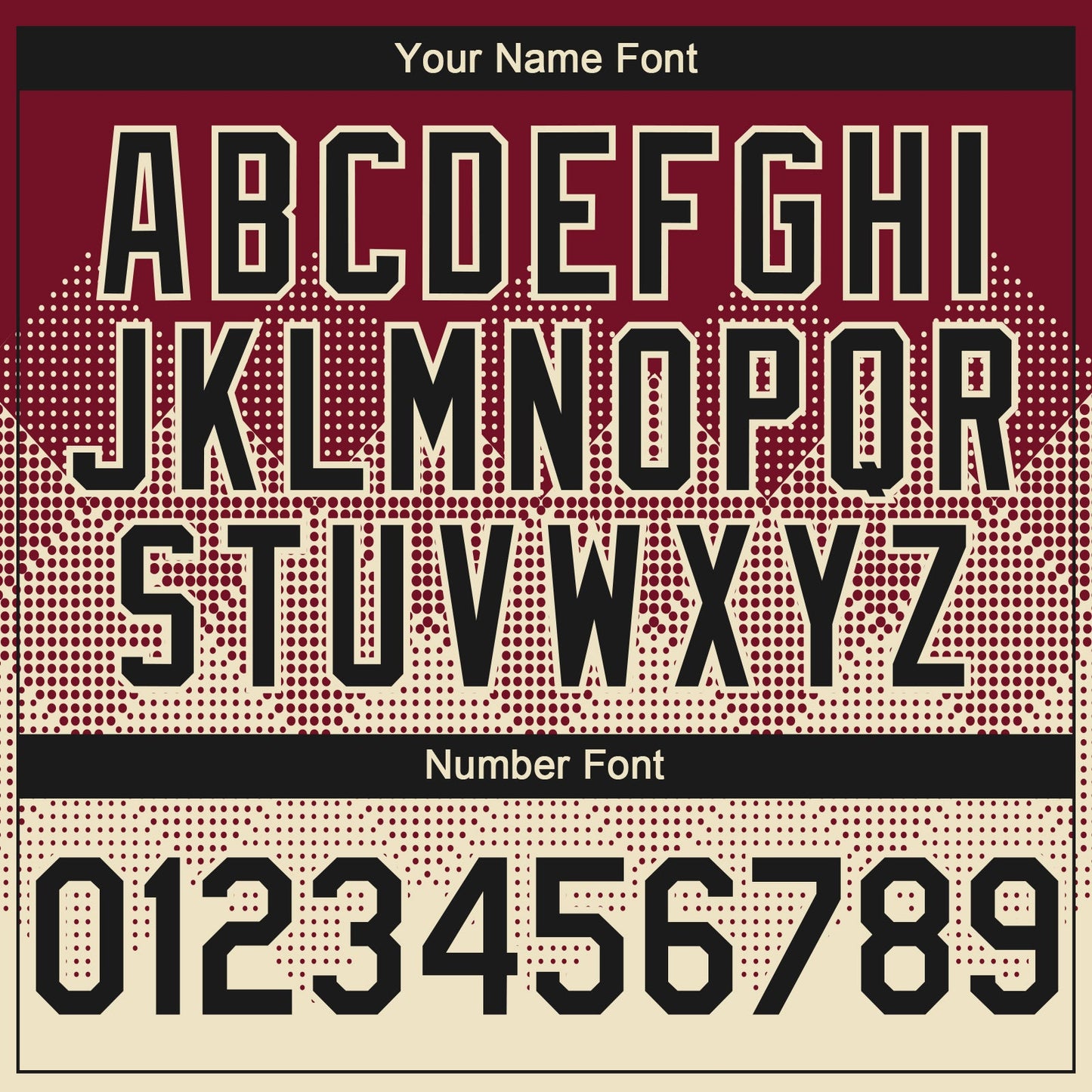 Custom Crimson Black-Cream 3D Gradient Square Shape Authentic Baseball Jersey