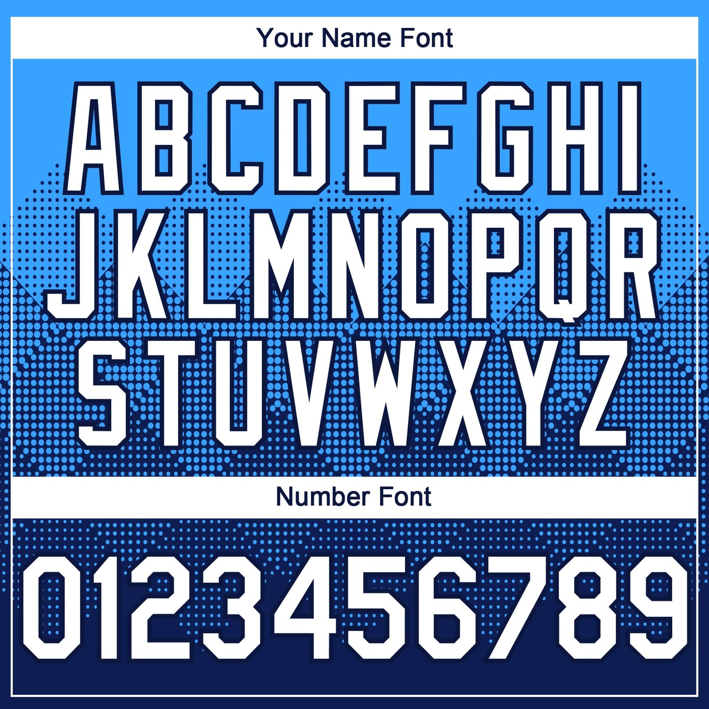 Custom Electric Blue White-Navy 3D Gradient Square Shape Authentic Baseball Jersey