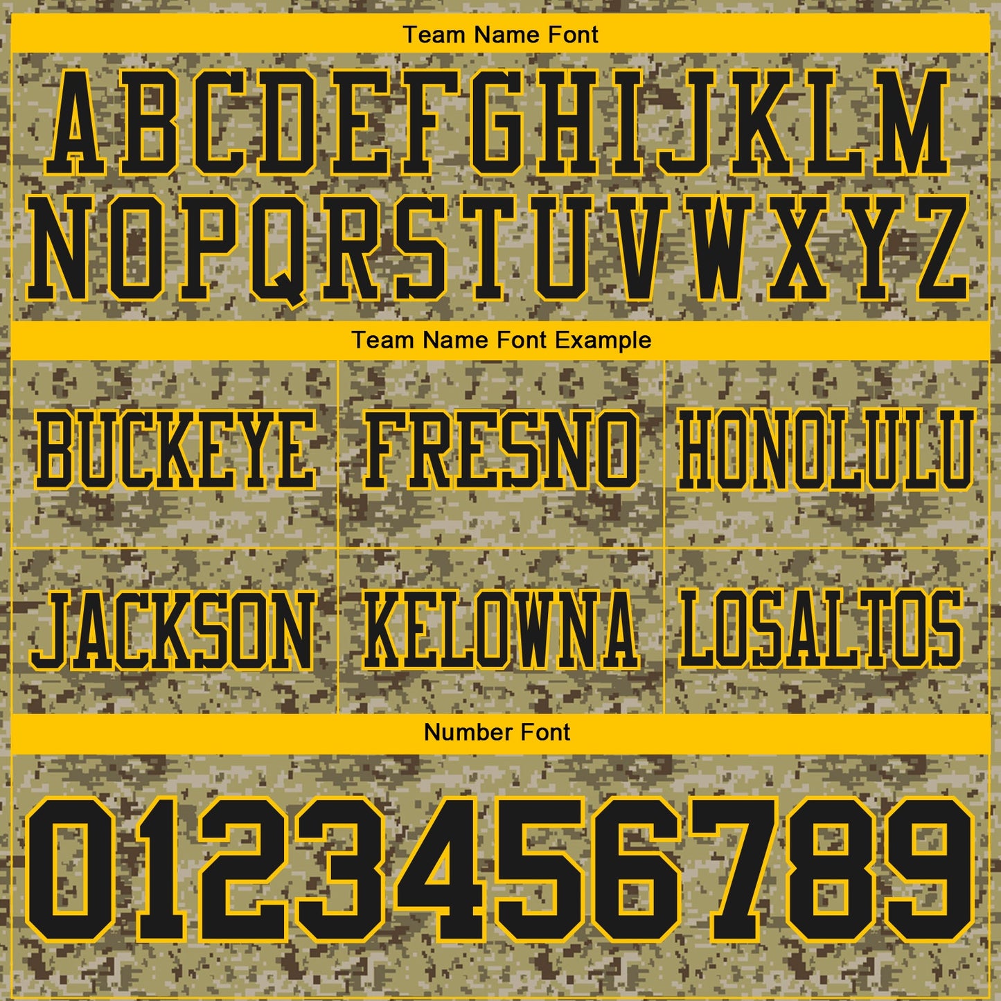 Custom Camo Black-Yellow 3D Pattern Salute To Service Authentic Football Jersey