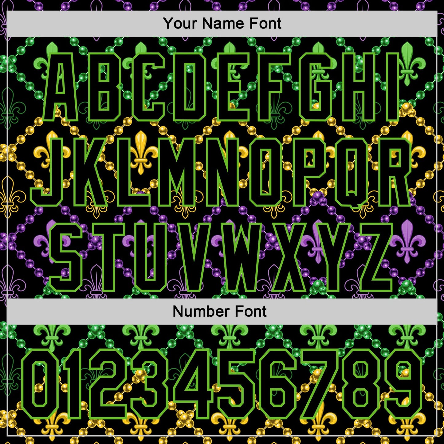 Custom Black Aurora Green 3D Pattern Design Mardi Gras Shrove Tuesday Authentic Baseball Jersey