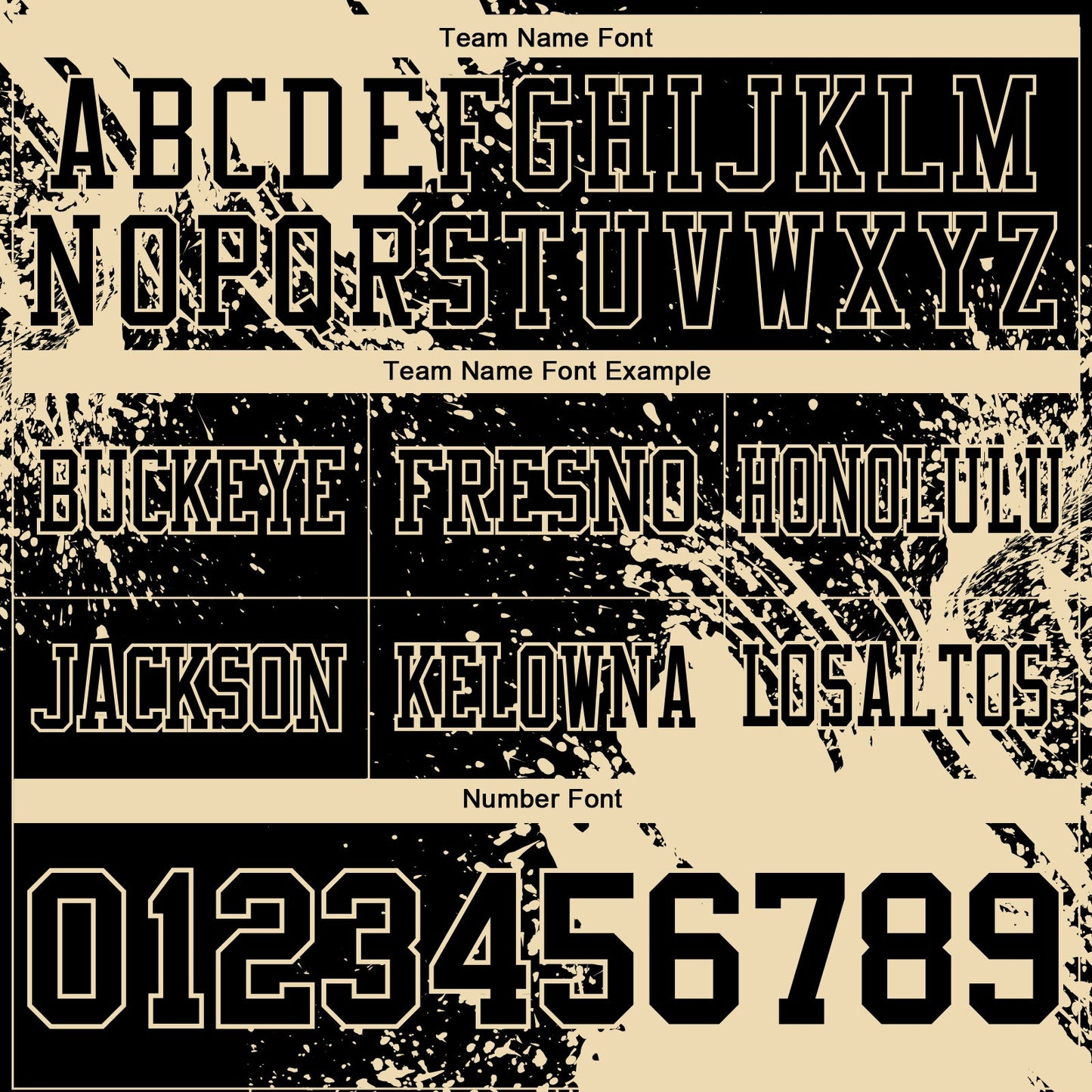 Custom Black Cream 3D Pattern Abstract Brush Stroke Authentic Football Jersey