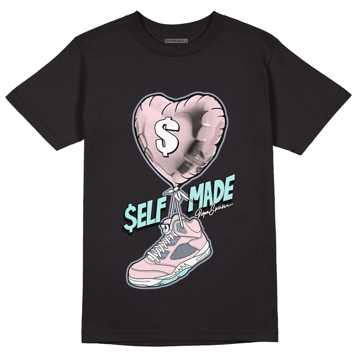 AJ 5 Easter DopeSkill T-Shirt Self Made Graphic