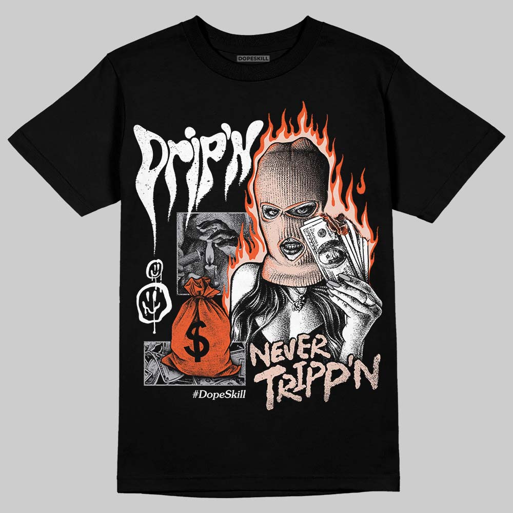 1130 Oyster Grey DopeSkill T-Shirt Drip'n Never Tripp'n Graphic