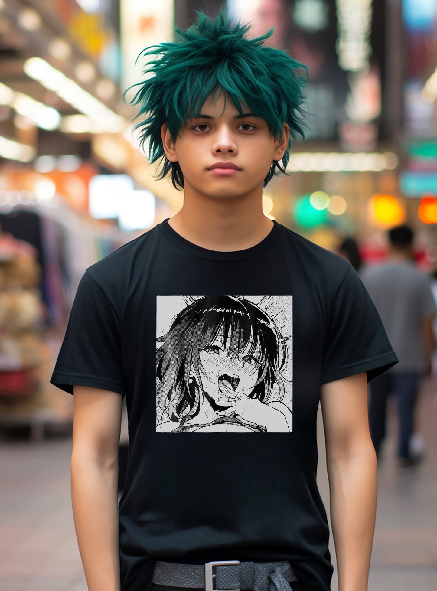 Ecchi Otaku Hentai Ahegao Girl T-Shirt