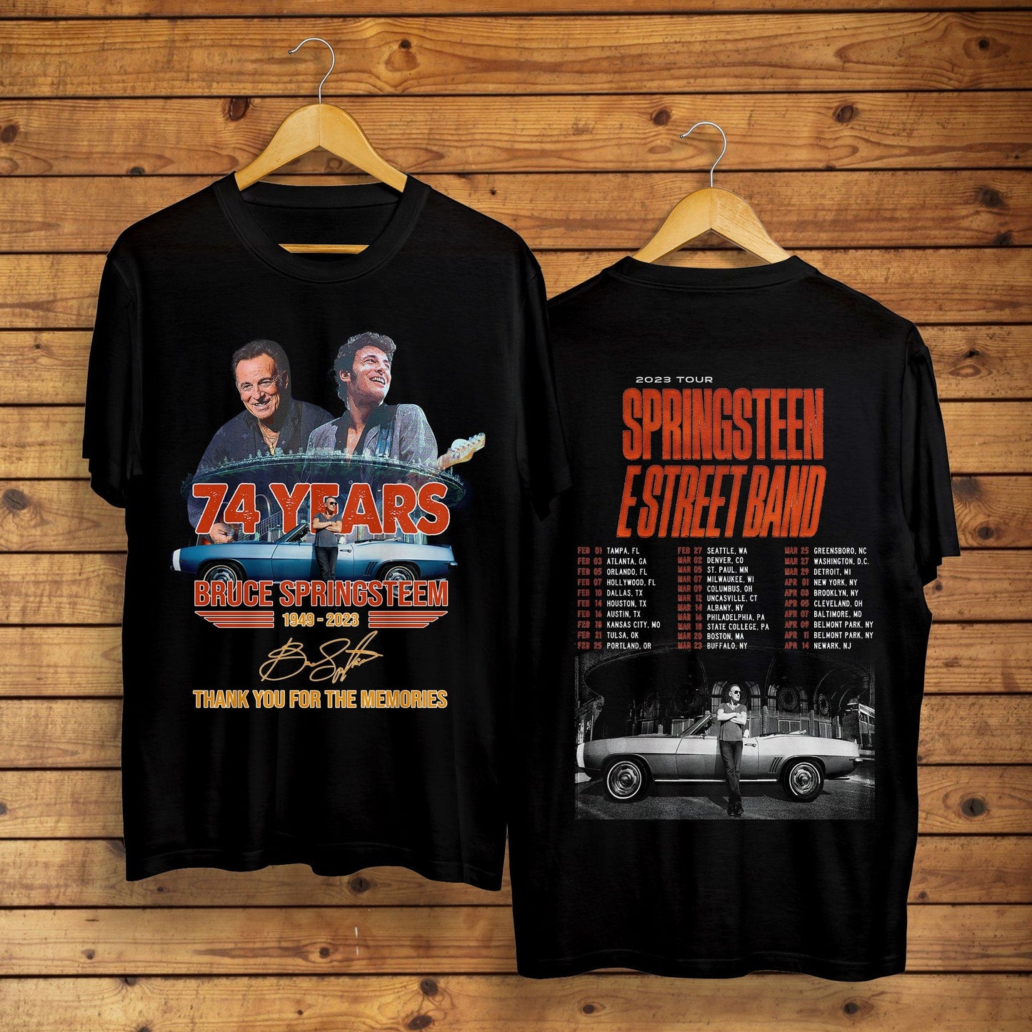 Bruce Springsteen 2023 Tour Shirt, E Street Band Tour T Shirt