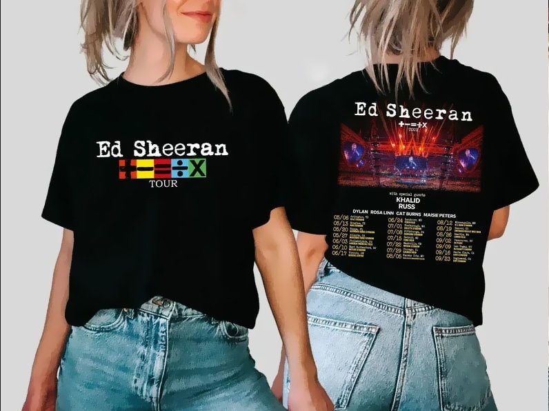 Ed Shee The Mathematics Tou Shirt, 2023 Ed Shee Concert Tee