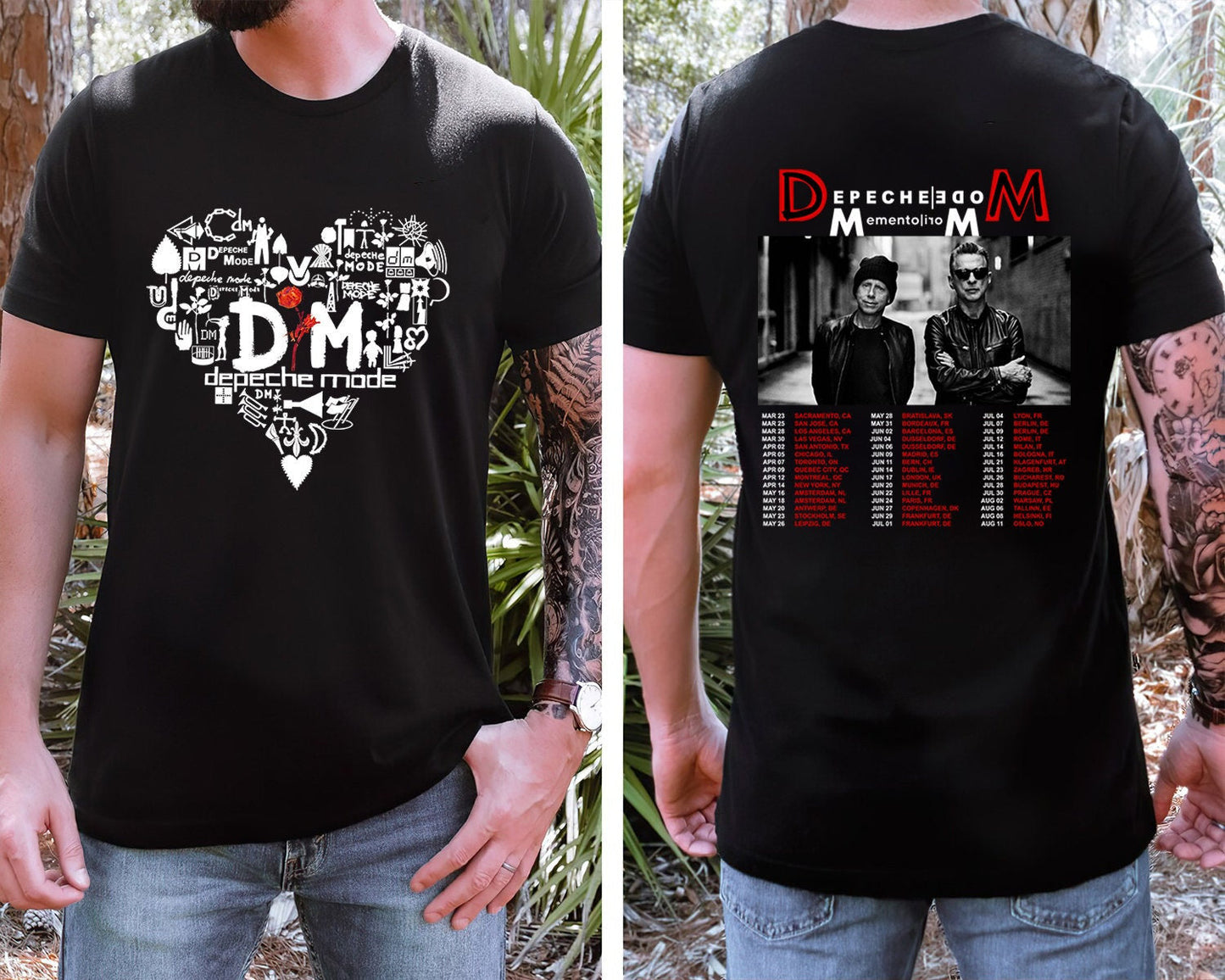 Depeche Mode Memento Mori Tour 2023 Tee, World Violator Concert Shirt