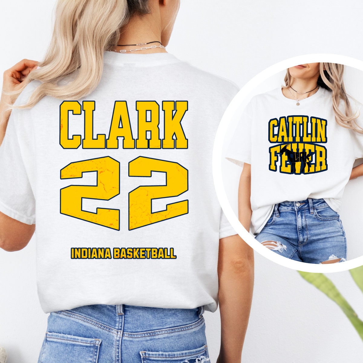 Caitlin Clark Number 22 Indiana Fever Shirt, Womens Basketball Clark GOAT Tee
