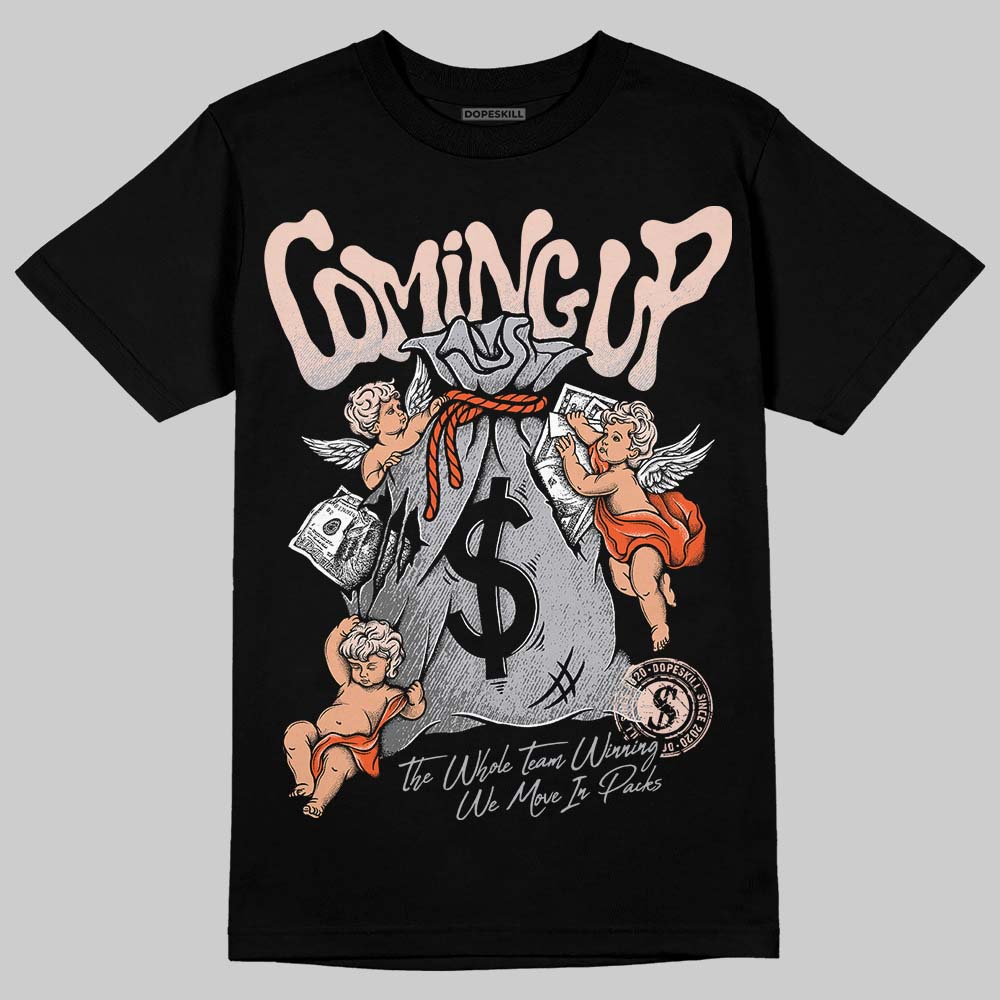 1130 Oyster Grey DopeSkill T-Shirt Money Bag Coming Up Graphic