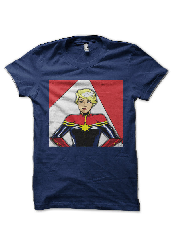 Captain Marvel Royal Blue T-Shirt