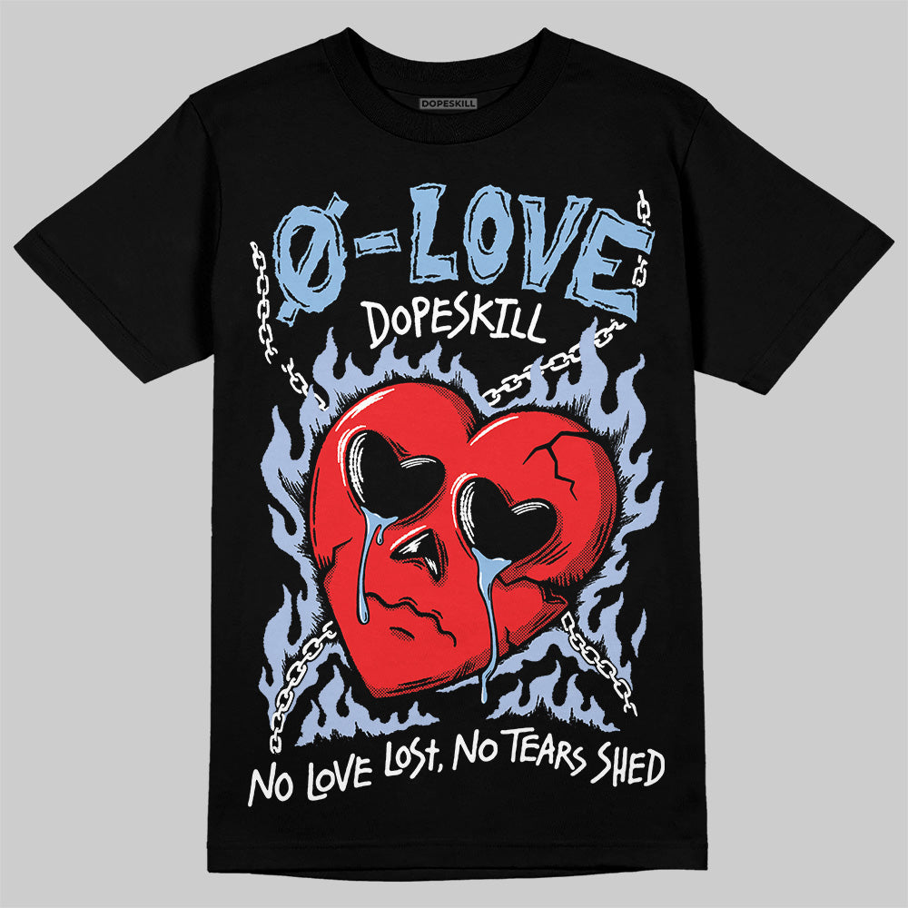Women's Runner Sneaker Light Blue DopeSkill T-Shirt Crying Heart Graphic
