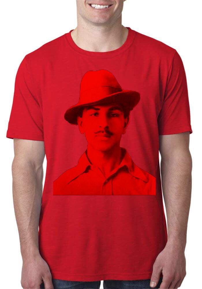 Bhagat Singh Red T-Shirt
