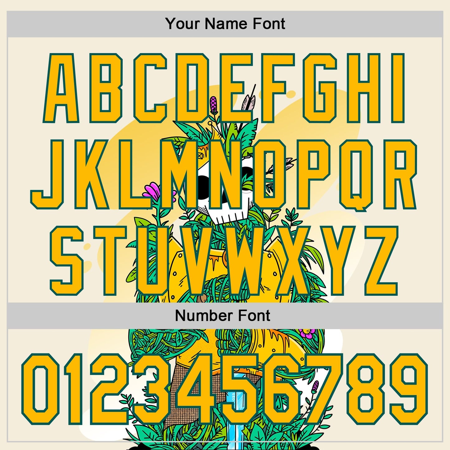 Custom Cream Gold-Midnight Green 3D Geo Law Long Live The King Authentic Baseball Jersey