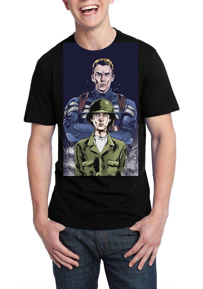 Captain America Endgame Black T-Shirt