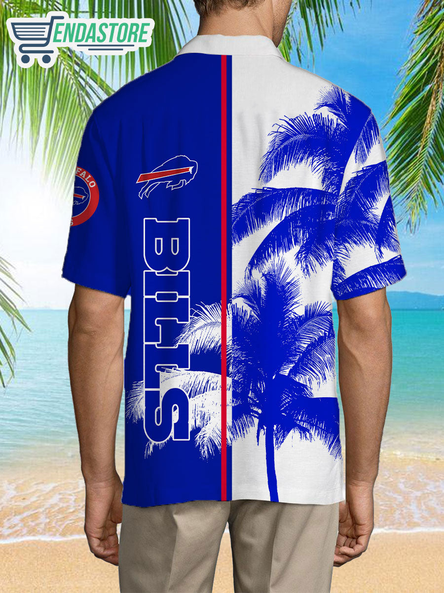BILLS Tropical Palm Trees Hawaiian Shirt