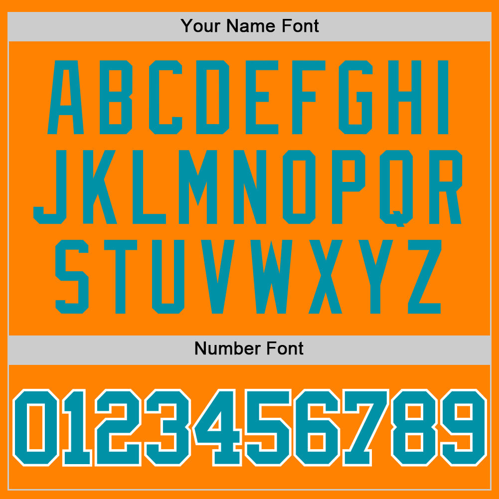 Custom Bay Orange Teal-White Authentic Basketball Jersey