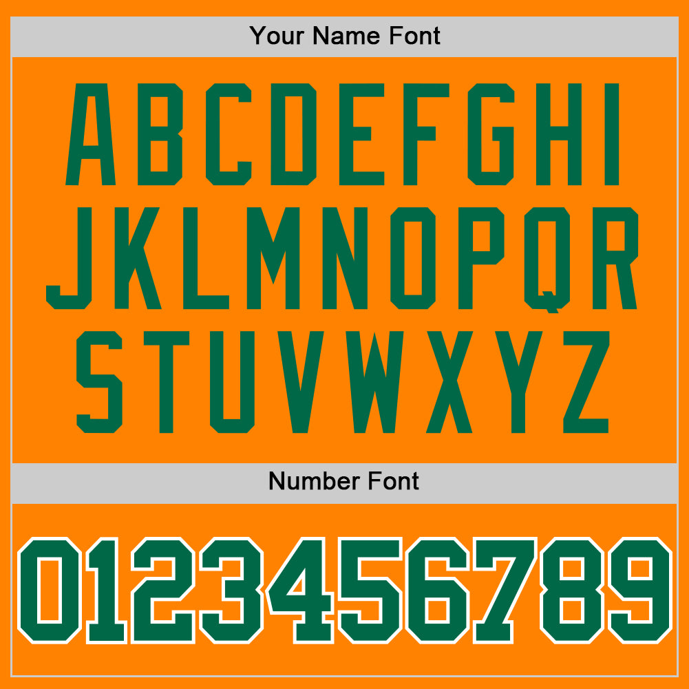 Custom Bay Orange Kelly Green-White Authentic Basketball Jersey