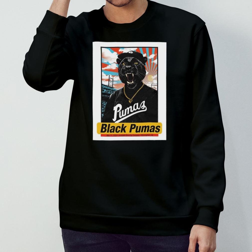 Black Pumas May 11 2024 Avondale Brewing Company Birmingham AL The Great Posters T-Shirt