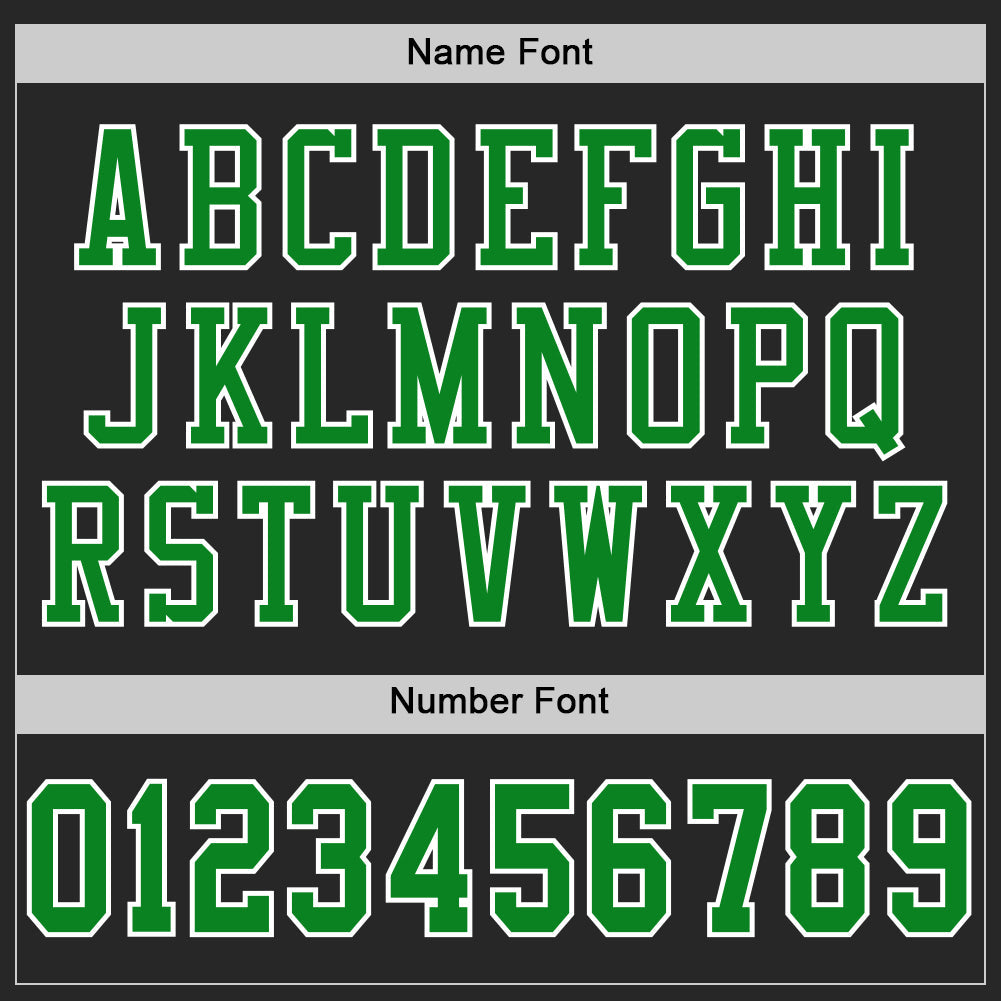 Custom Black Grass Green-Old Gold Mesh Authentic Football Jersey