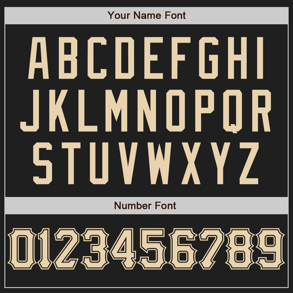 Custom Black City Cream Authentic Baseball Jersey