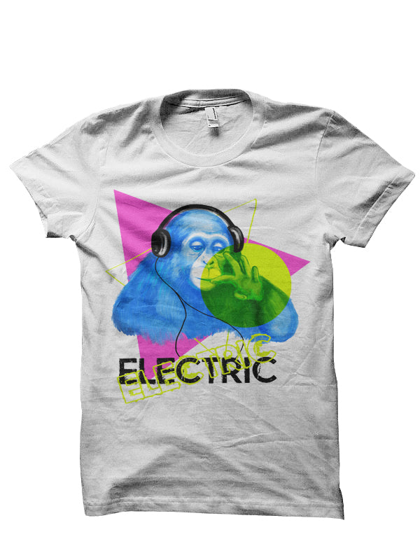 Electric Bonobo White T-Shirt