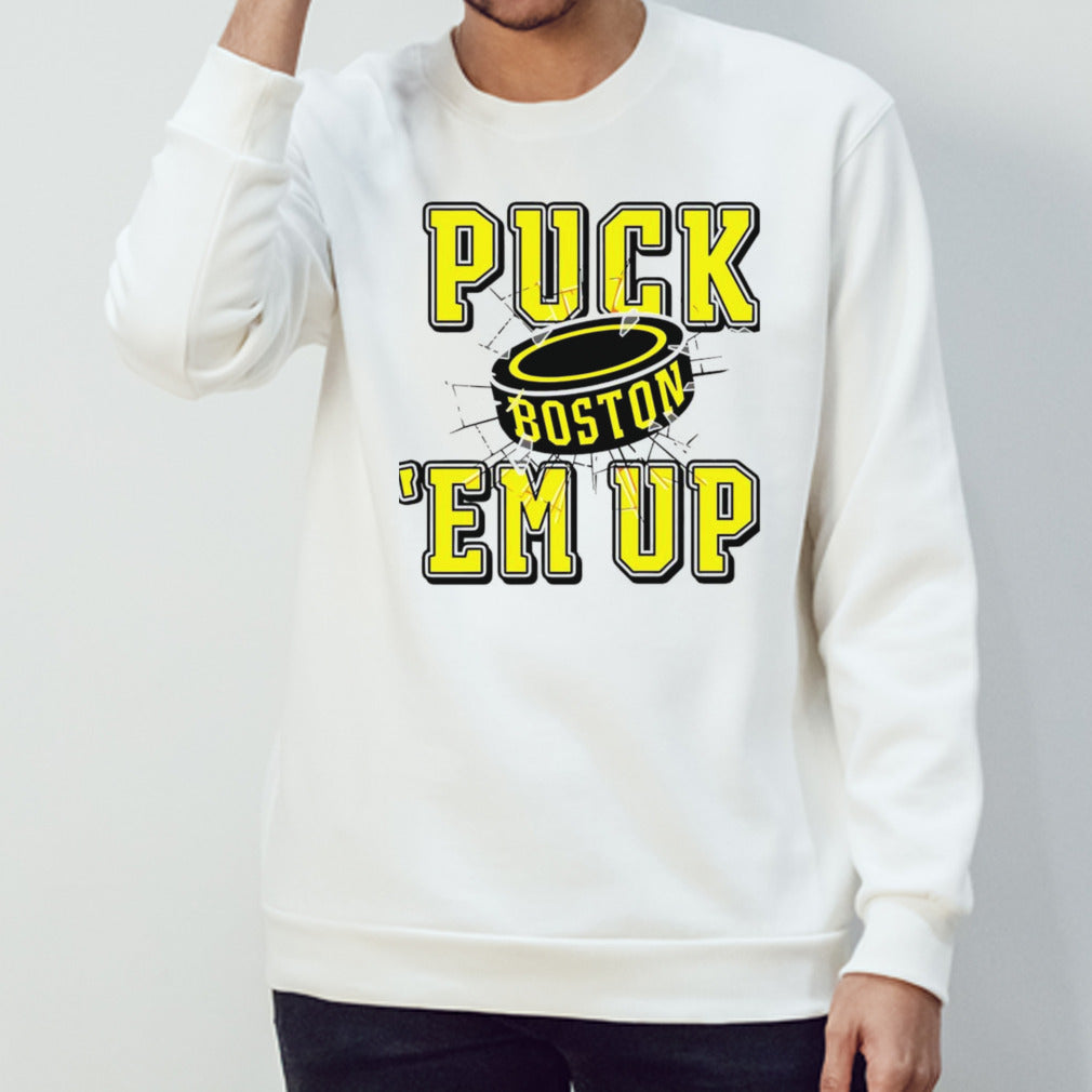Boston Bruins puck em up shirt