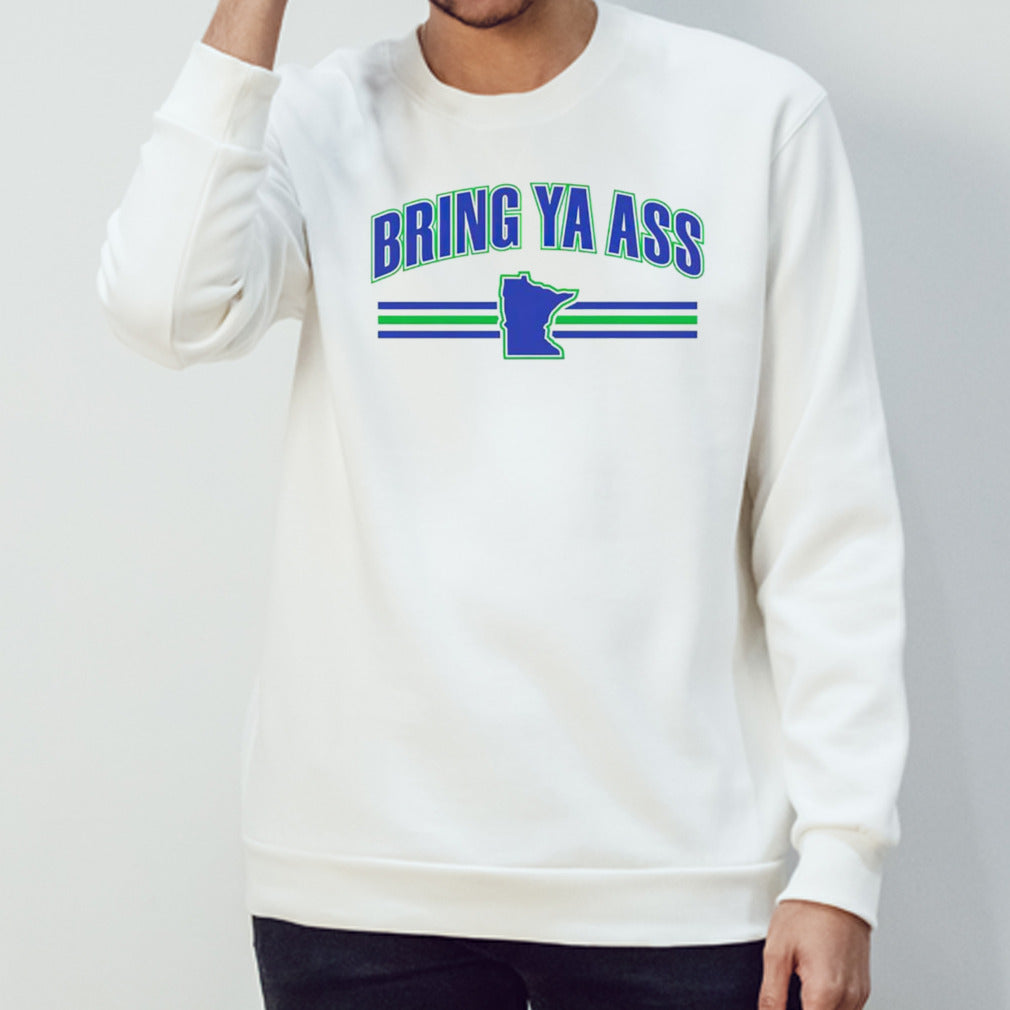 Bring ya ass to Minnesota Timberwolves map shirt
