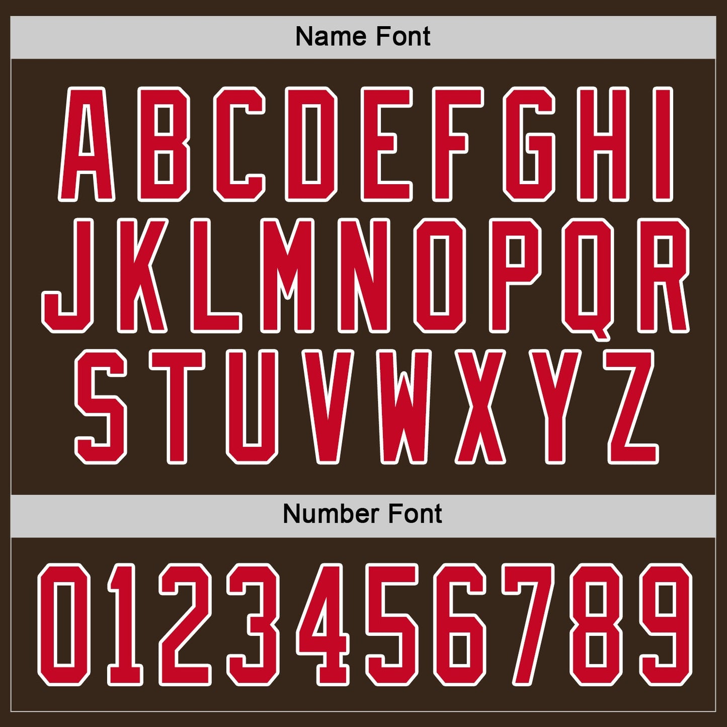 Custom Brown Red-White Hockey Jersey