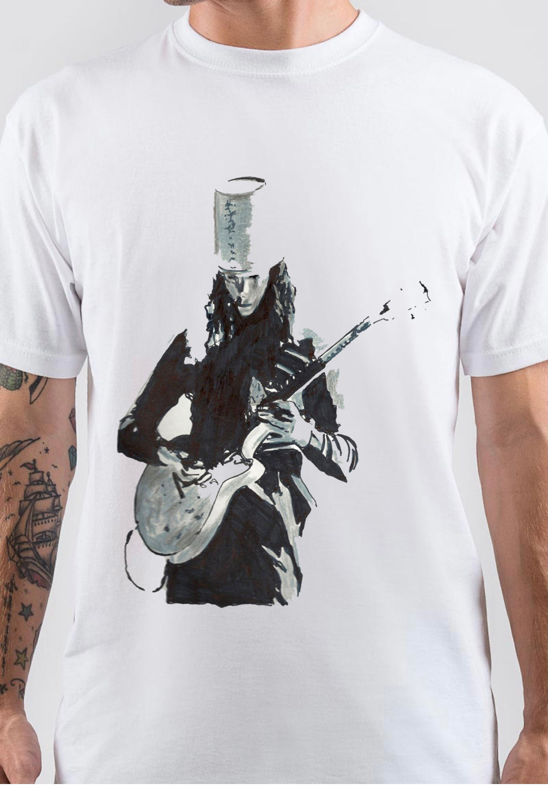 Buckethead Art T-Shirt Style006