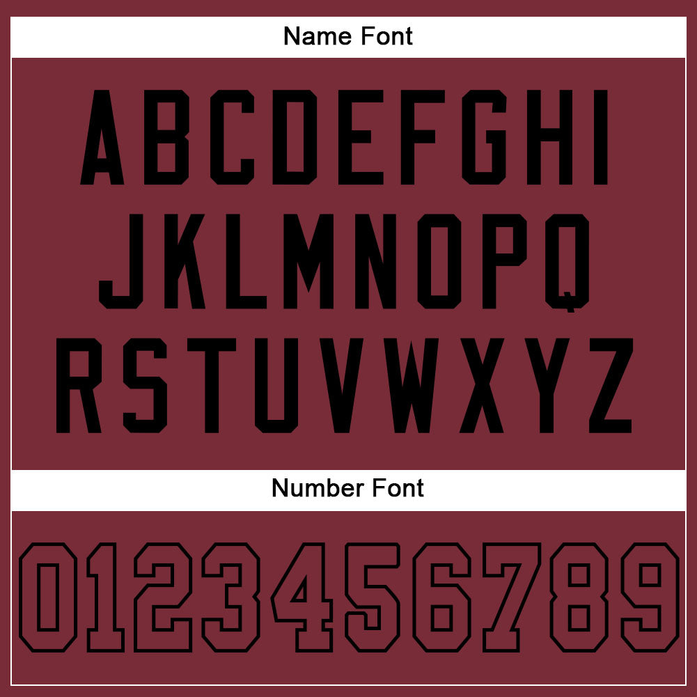 Custom Burgundy Burgundy-Black Mesh Authentic Football Jersey