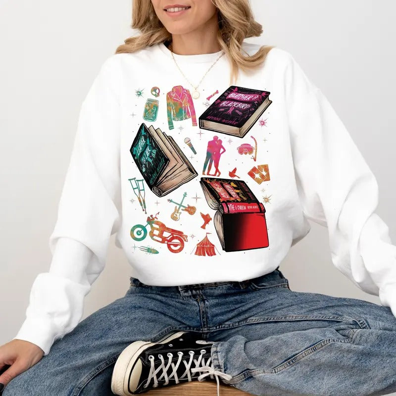 Butcher & Blackbird Series Sweatshirt, T- Shirt, Hoodie, Leather and Lark Sweatshirt, Scythe & Sparrow Sweatshirt, Brynne Weaver, Smut Gift, Book Sweatshirt, Dark Romance, Morally Grey, Bookish Merch, Booktok