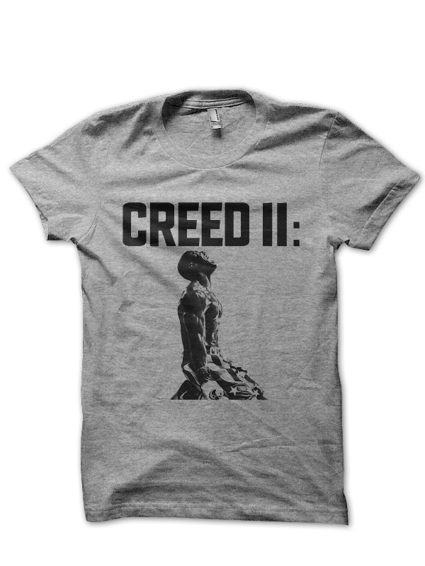 Creed Half Sleeve White T-Shirt