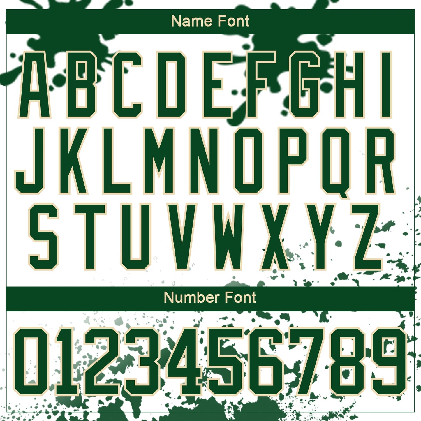 Custom Camo Green Black Cream-White Splash Hockey Lace Neck Jersey