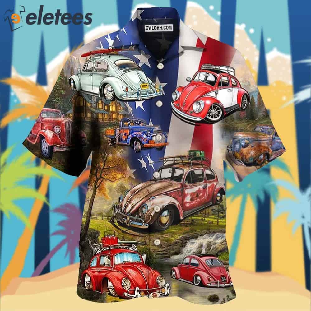 Camping Independence Day Hawaiian Shirt