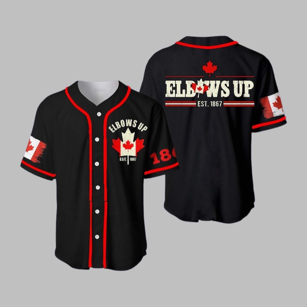 Canada Elbows Up 1867 Baseball Jersey - Grishko.com