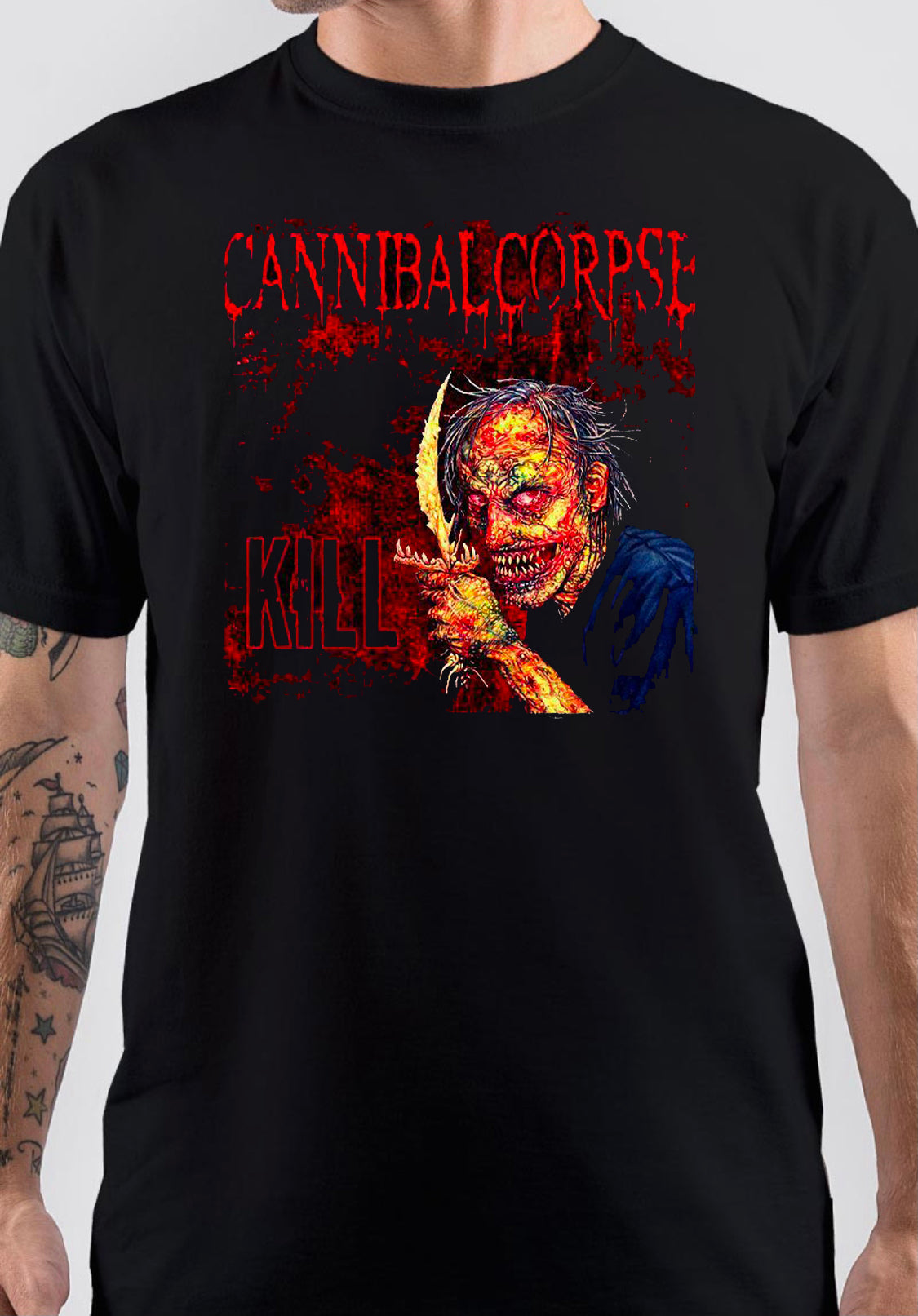 Cannibal Corpse Black T-Shirt Style002