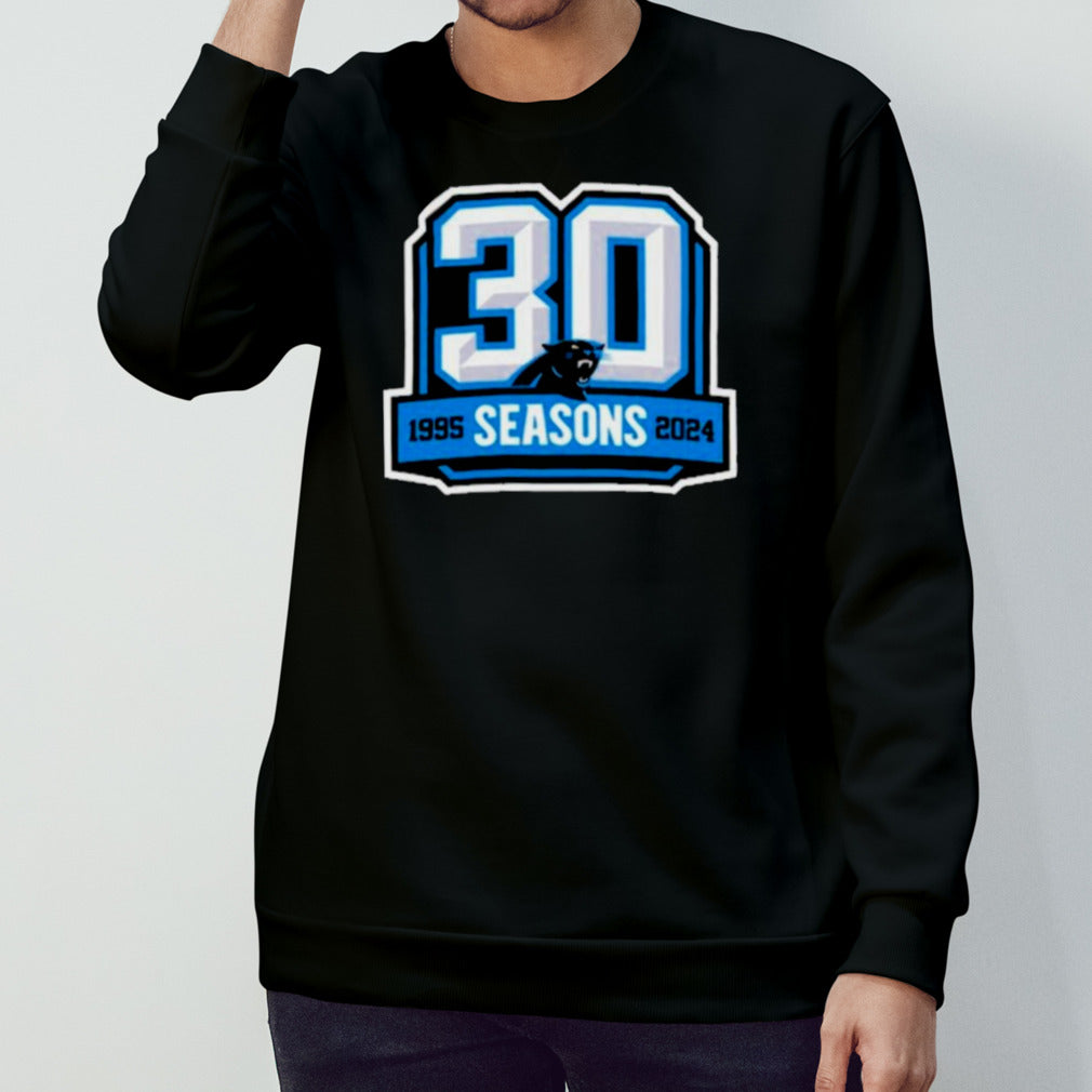 Carolina Panthers 30th Anniversary 1995-2024 Logo Shirt