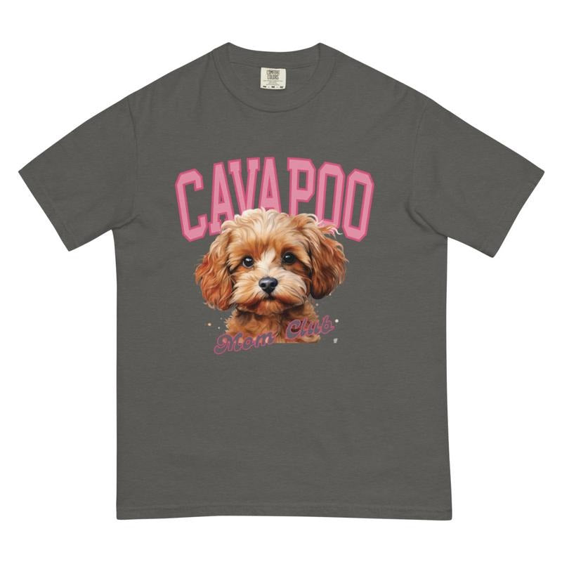 Cavapoo Mom Club Shirt~ Unisex Apparel Relaxed Fit Printed In The USA Clothing Womenswear Casual Comfort Cotton Top Athletic Boho Chic