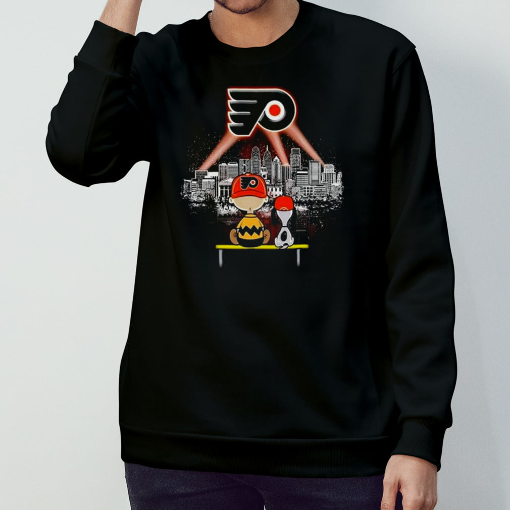 Charlie Brown And Snoopy Watching City Philadelphia Flyers 2024 Shirt