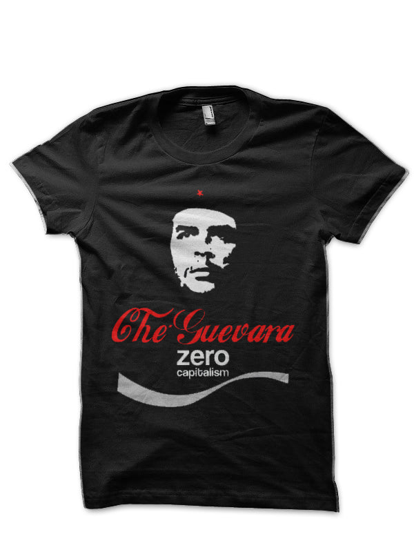 Che Guevara Zero Capitalism Black T-Shirt
