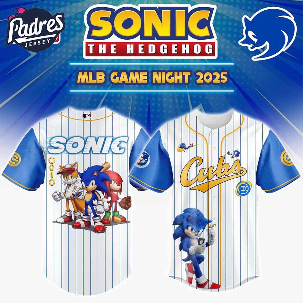 Chicago Cubs MLB Game Night Sonic The Hedgehog 2025 Baseball Jersey - Padres Jersey Oasis: Elevate Your Baseball Style Game