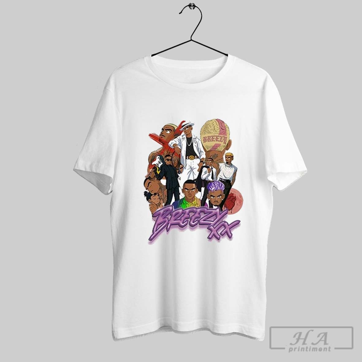 Chris Brown Anime World Tour 2025 T Shirts
