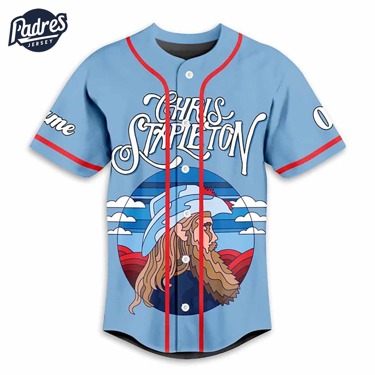 Chris Stapleton Custom Baseball Jersey Style - Padres Jersey Oasis: Elevate Your Baseball Style Game