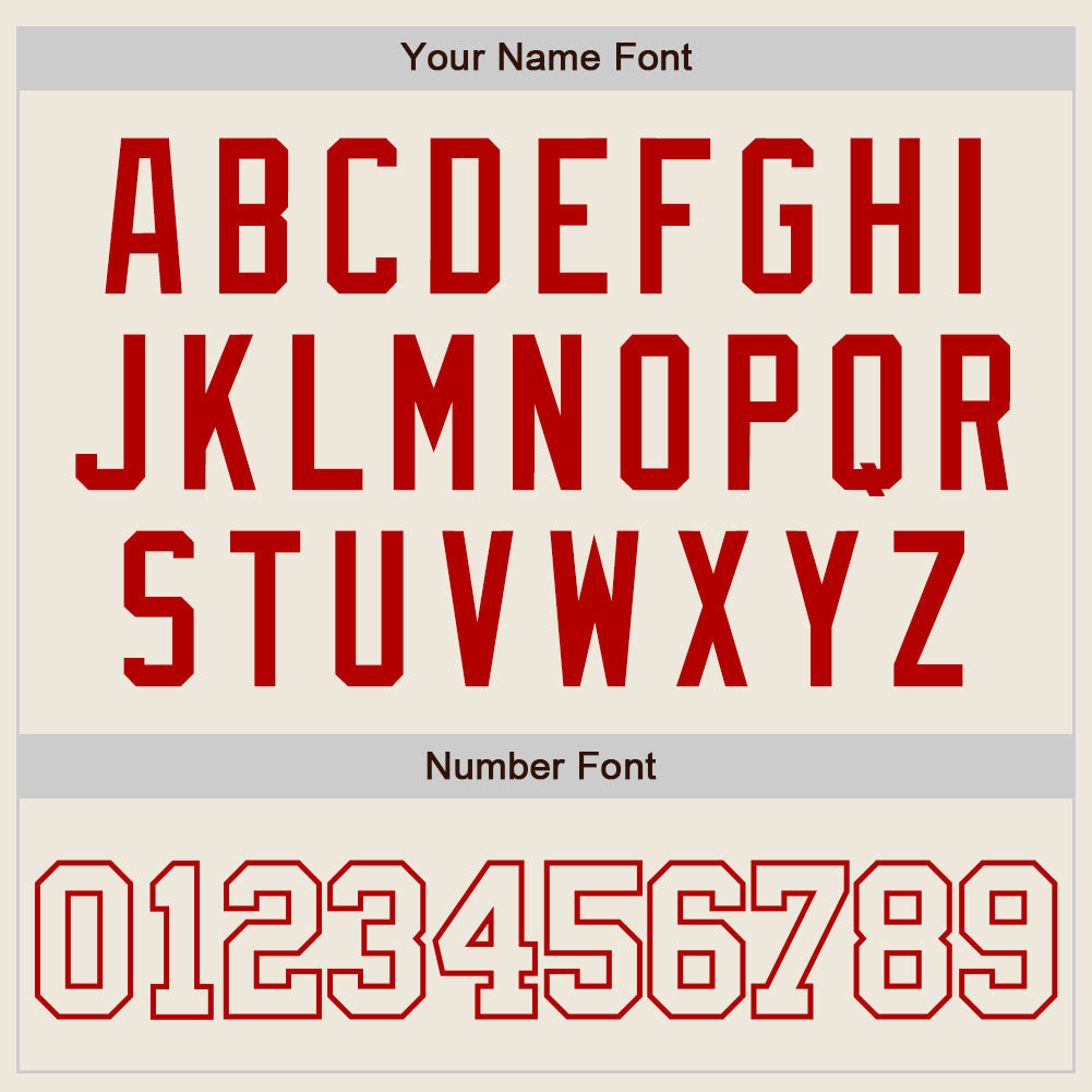 Custom Cream Cream-Red Authentic Baseball Jersey