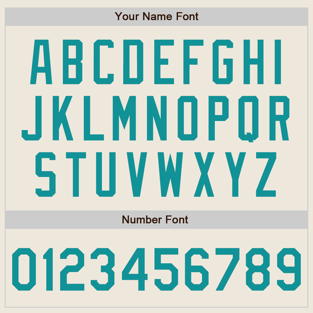 Custom Cream Teal Authentic Baseball Jersey