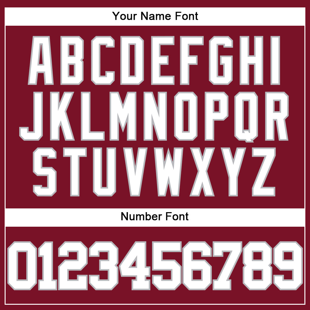 Custom Crimson White-Gray Authentic Baseball Jersey