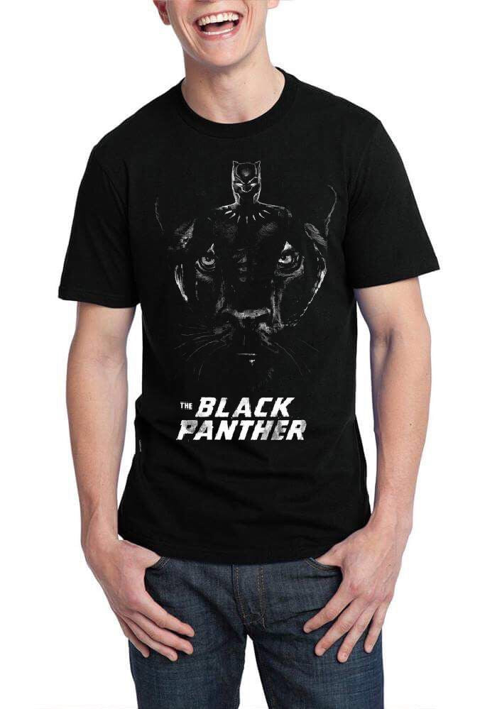 Classic Black Panther Black T-Shirt