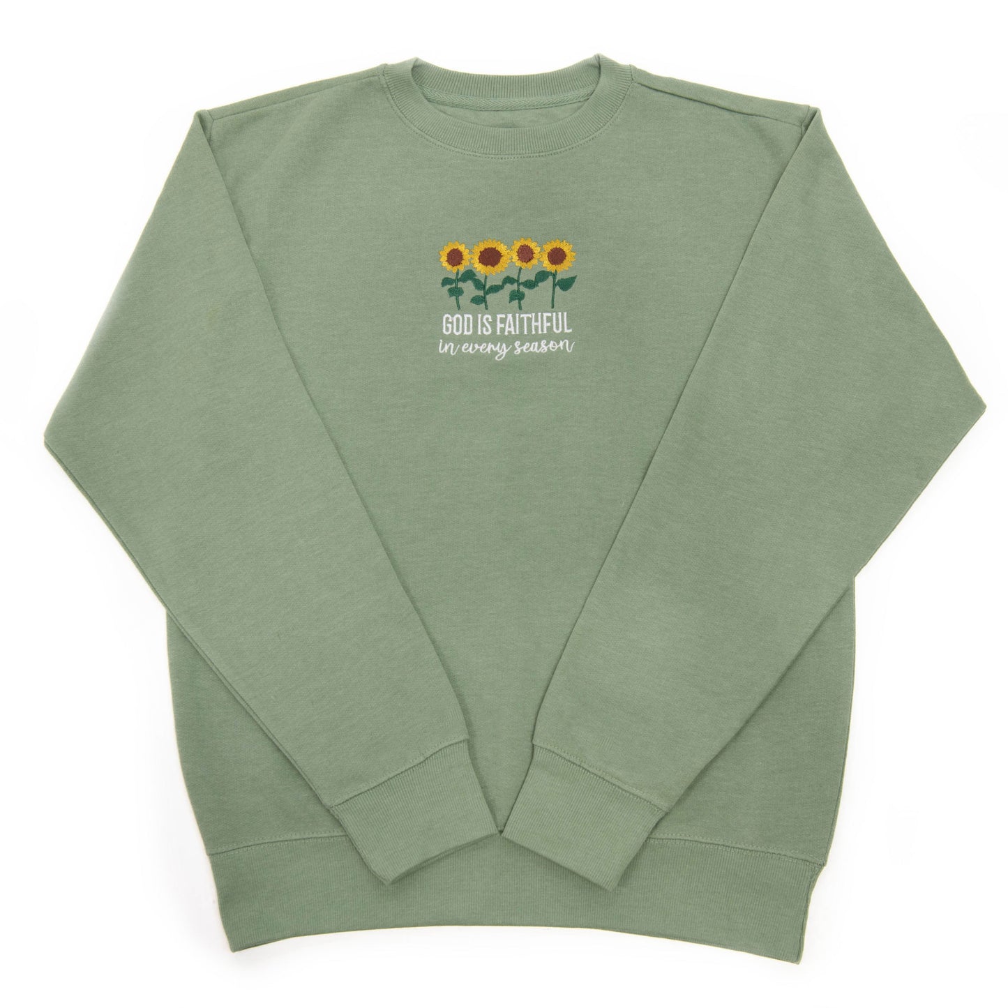 Embroidered God is Faithful Sweatshirt